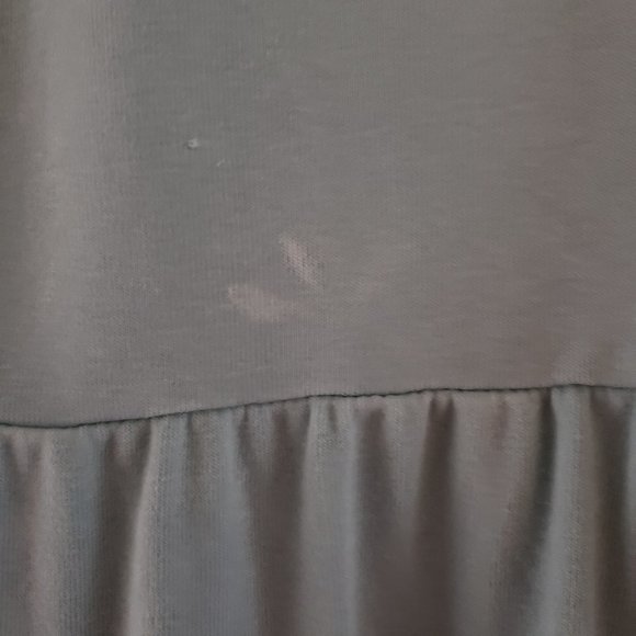 WILD FABLE Extra Small Light Blue Mineral Wash Tiered Sweatshirt Dress - Picture 10 of 11